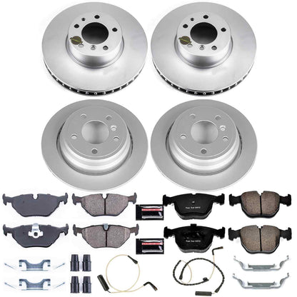 PowerStop Power Stop 97-00 BMW 540i Front & Rear Z23 Evolution Sport Coated Brake Kit CRK505
