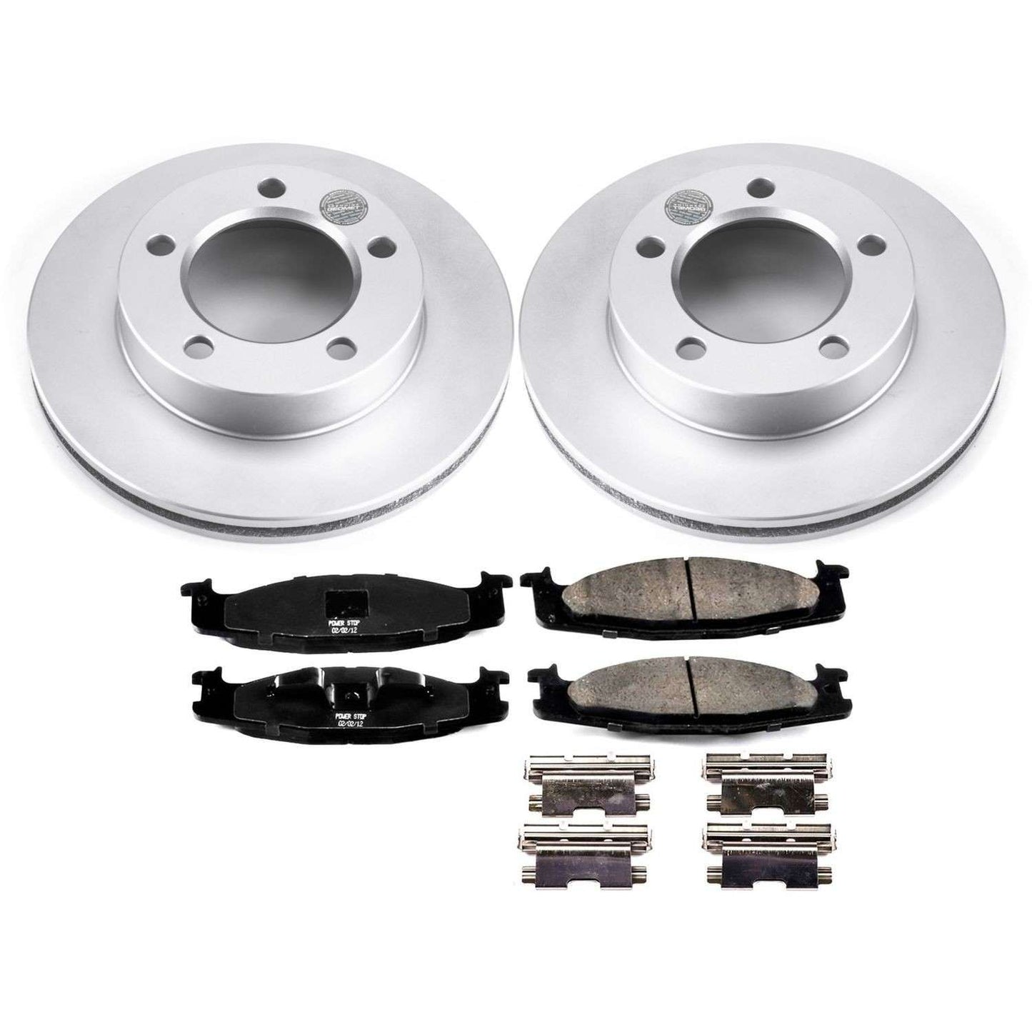 PowerStop Power Stop 94-96 Ford Bronco Front Z17 Evolution Geomet Coated Brake Kit CRK5067