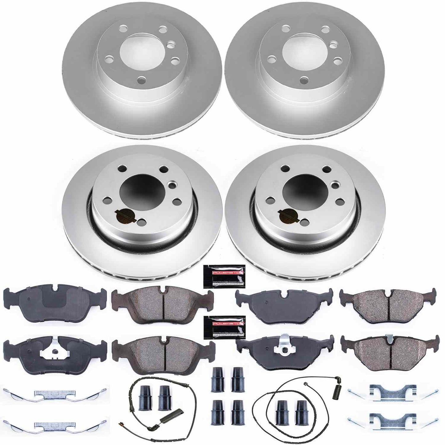 PowerStop Power Stop 2000 BMW 323Ci Front & Rear Z23 Evolution Sport Coated Brake Kit CRK507