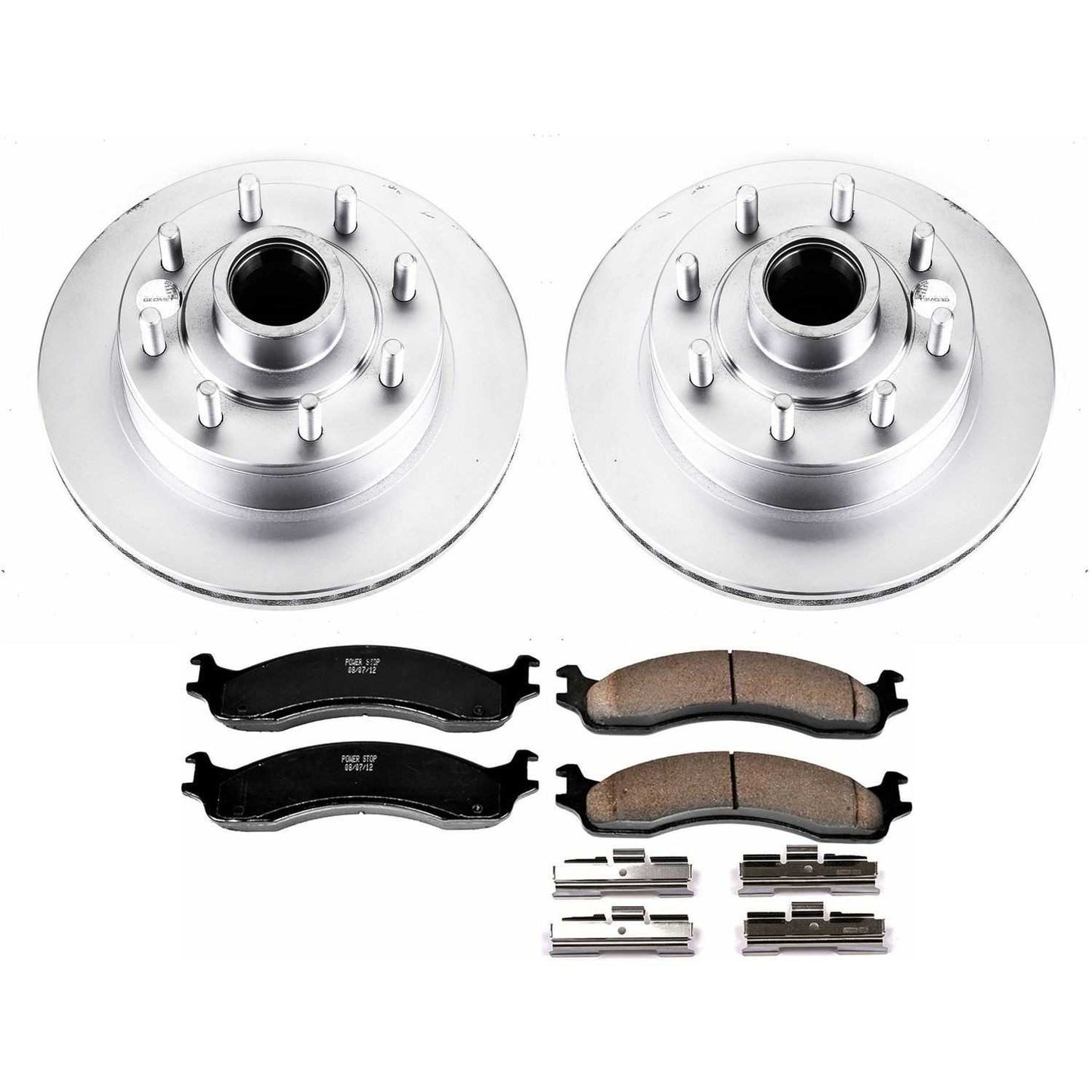 PowerStop Power Stop 2007 Ford E-150 Front Z17 Evolution Geomet Coated Brake Kit CRK5088