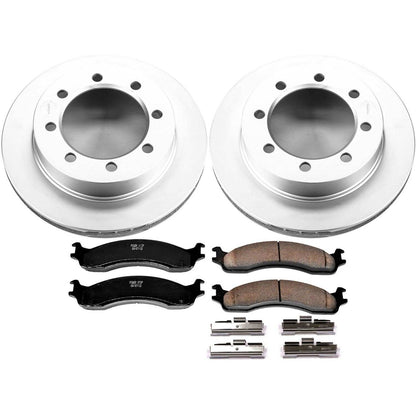PowerStop Power Stop 95-99 Ford F-250 Front Z17 Evolution Geomet Coated Brake Kit CRK5089