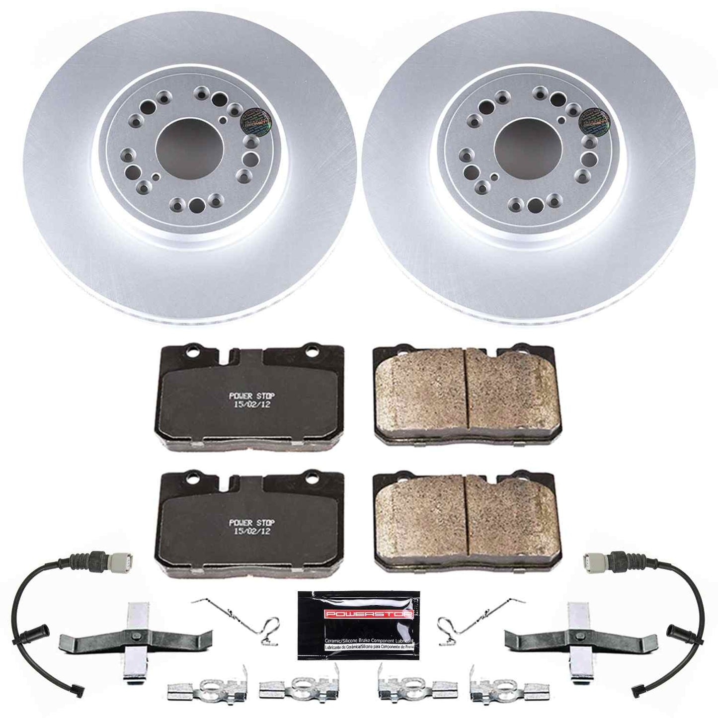 PowerStop Power Stop 95-00 Lexus LS400 Front Z17 Evolution Geomet Coated Brake Kit CRK5099