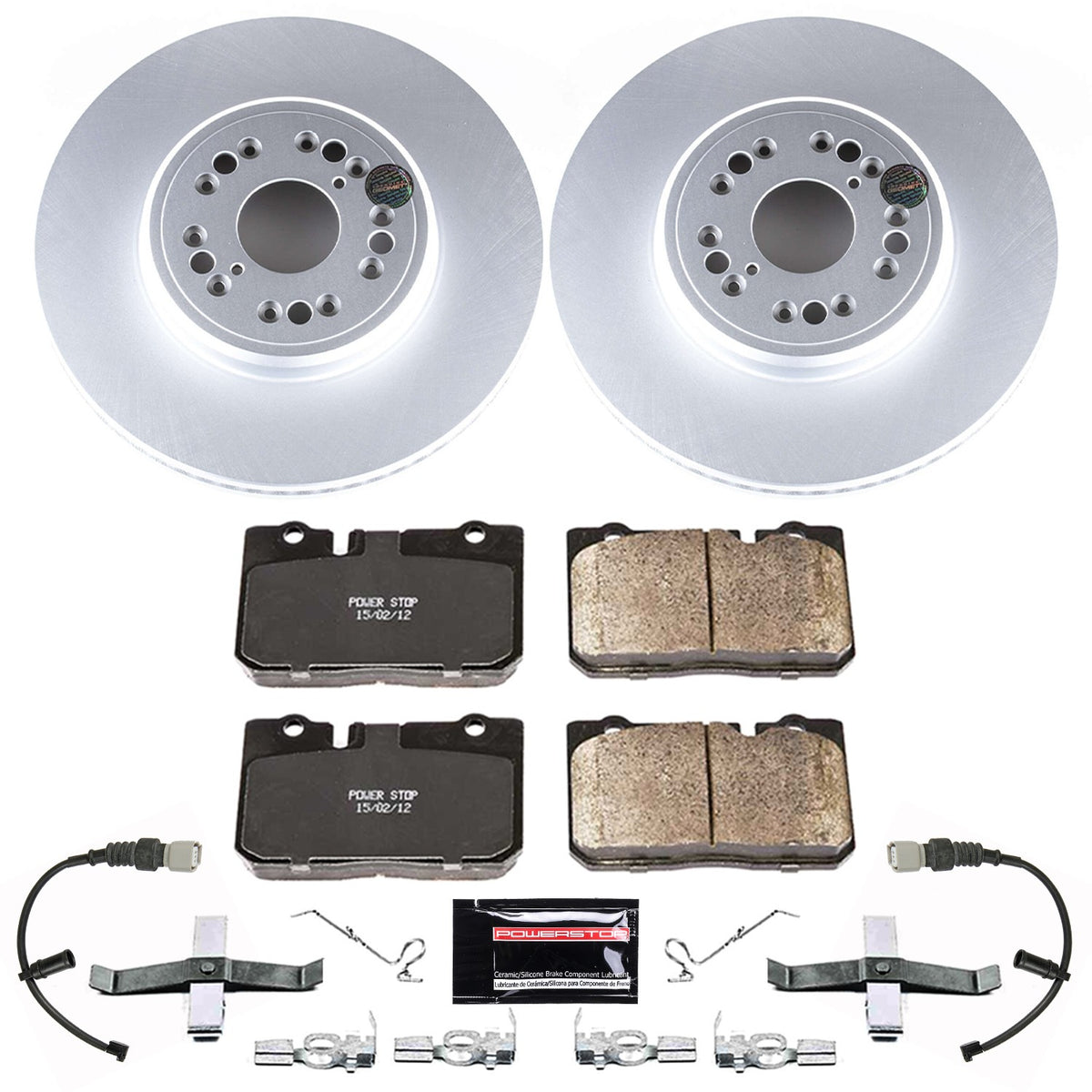 PowerStop Power Stop 95-00 Lexus LS400 Front Z17 Evolution Geomet Coated Brake Kit CRK5099