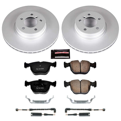 PowerStop Power Stop 03-05 Land Rover Range Rover Front Z23 Evolution Sport Coated Brake Kit CRK5111