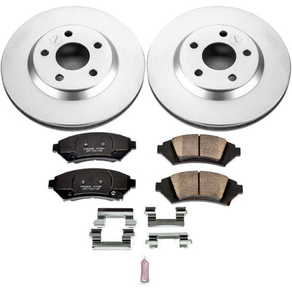 PowerStop Power Stop 2005 Buick LeSabre Front Z17 Evolution Geomet Coated Brake Kit CRK5137