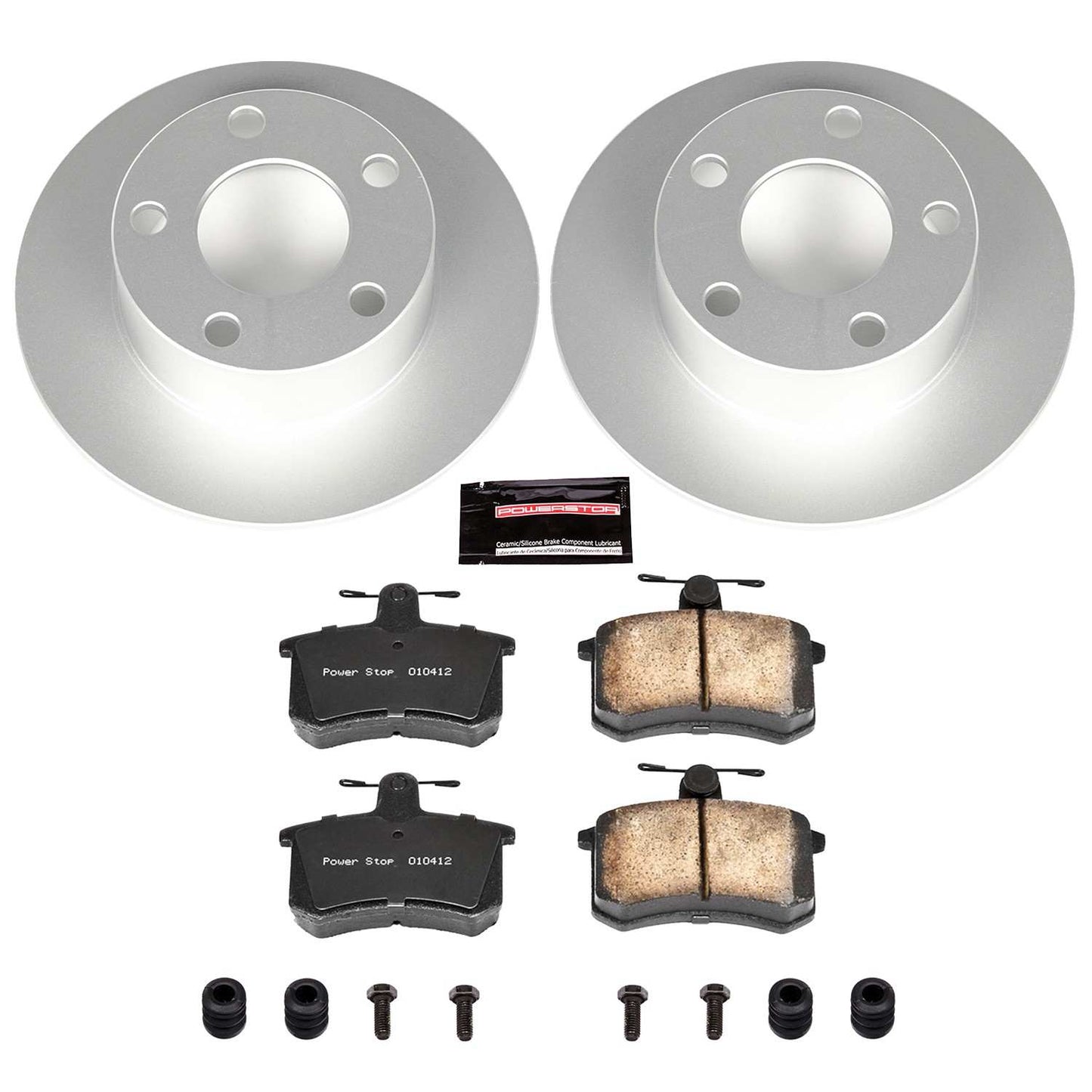 PowerStop Power Stop 95-97 Audi A6 Rear Z23 Evolution Sport Coated Brake Kit CRK514