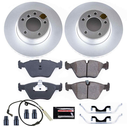 PowerStop Power Stop 04-05 BMW 525i Front Z23 Evolution Sport Coated Brake Kit CRK5156