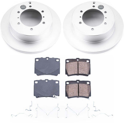 PowerStop Power Stop 97-04 Mitsubishi Montero Sport Rear Z17 Evolution Geomet Coated Brake Kit CRK5160