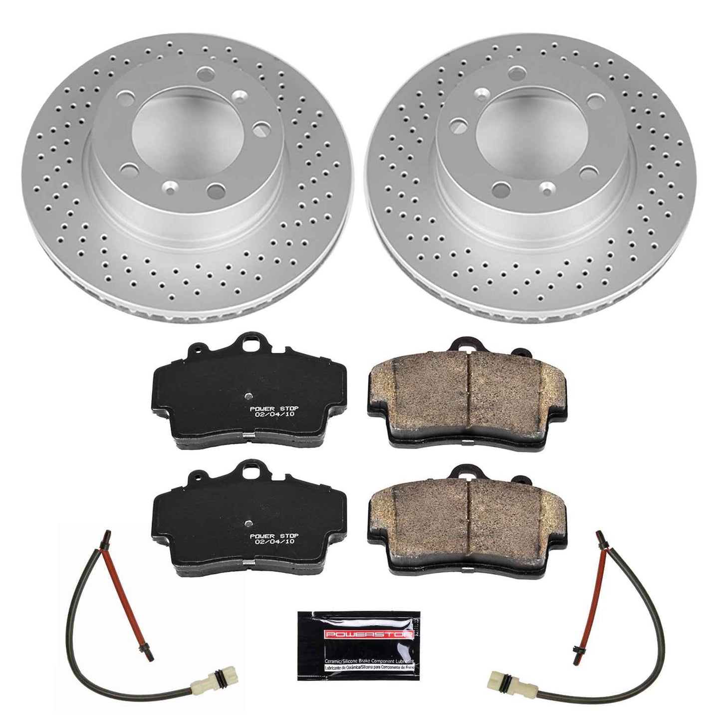 PowerStop Power Stop 05-08 Porsche Boxster Front Z23 Evolution Sport Coated Brake Kit CRK5162