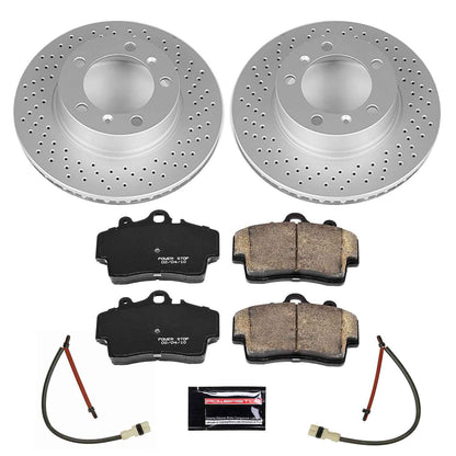 PowerStop Power Stop 05-08 Porsche Boxster Front Z23 Evolution Sport Coated Brake Kit CRK5162