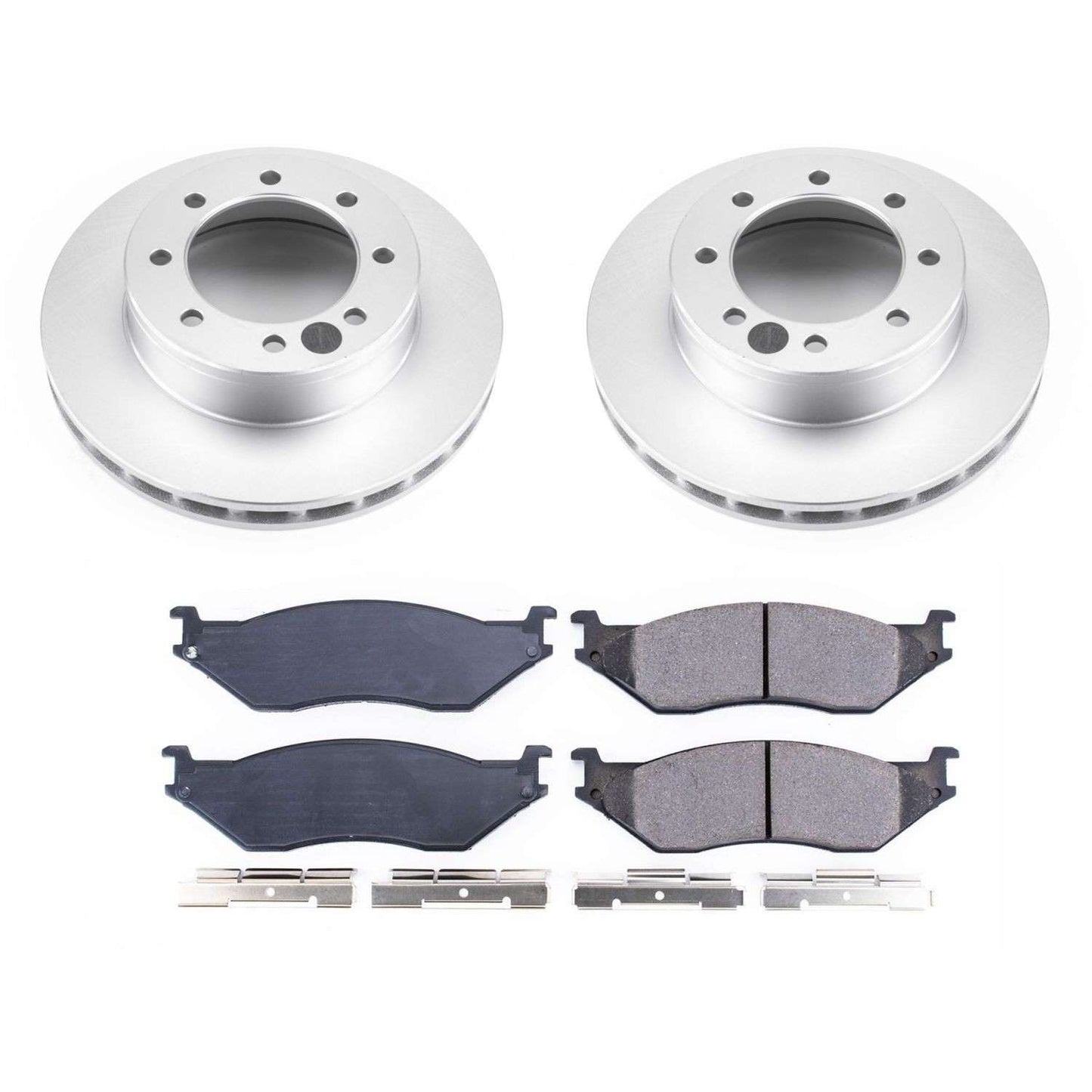 PowerStop Power Stop 2002 Ford E-550 Super Duty Front Z17 Evolution Geomet Coated Brake Kit CRK5185