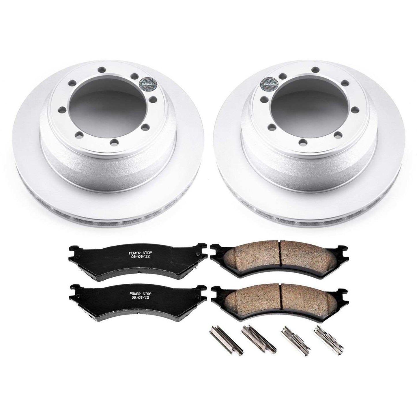 PowerStop Power Stop 03-05 Ford E-350 Club Wagon Rear Z17 Evolution Geomet Coated Brake Kit CRK5204