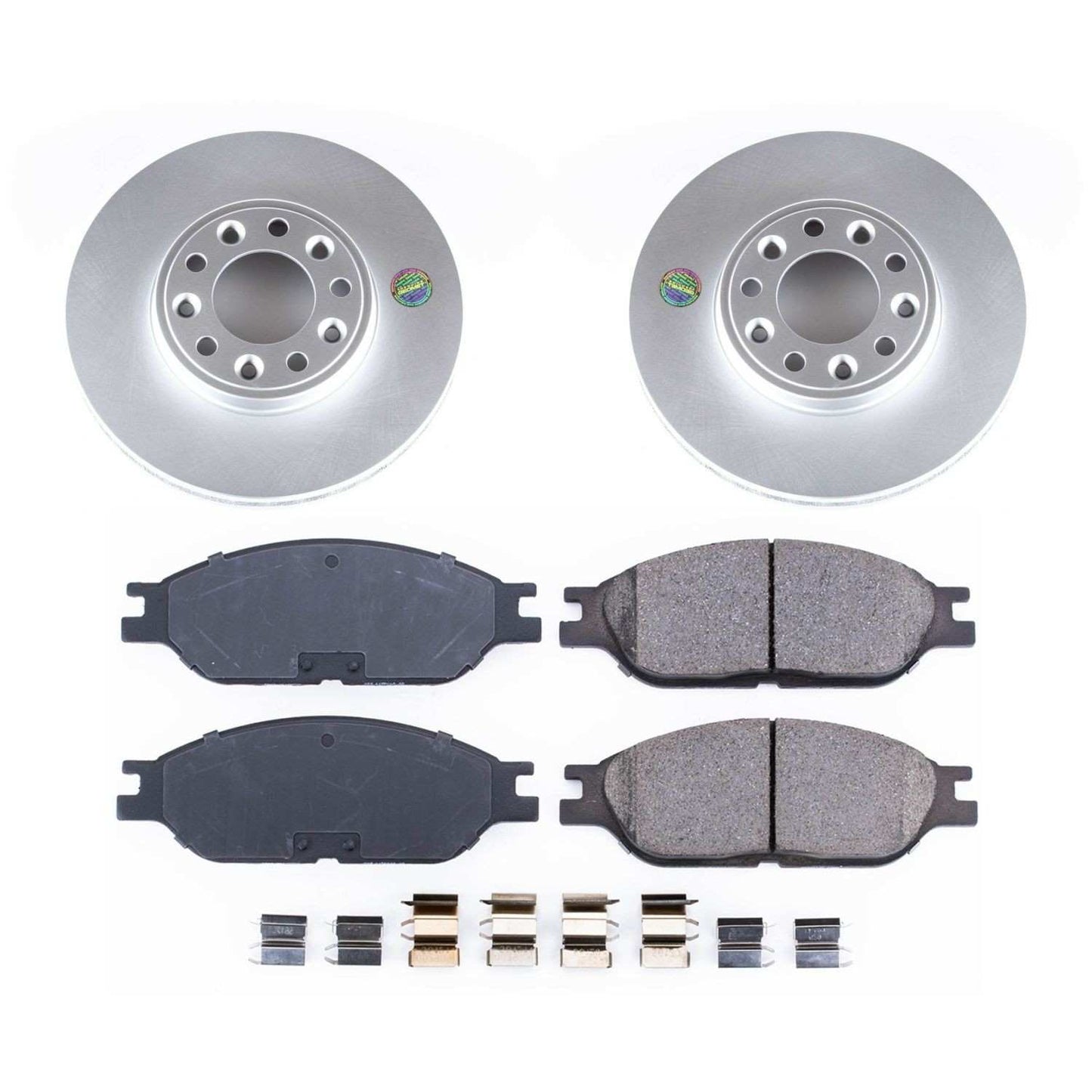 PowerStop Power Stop 99-03 Ford Windstar Front Z17 Evolution Geomet Coated Brake Kit CRK5205