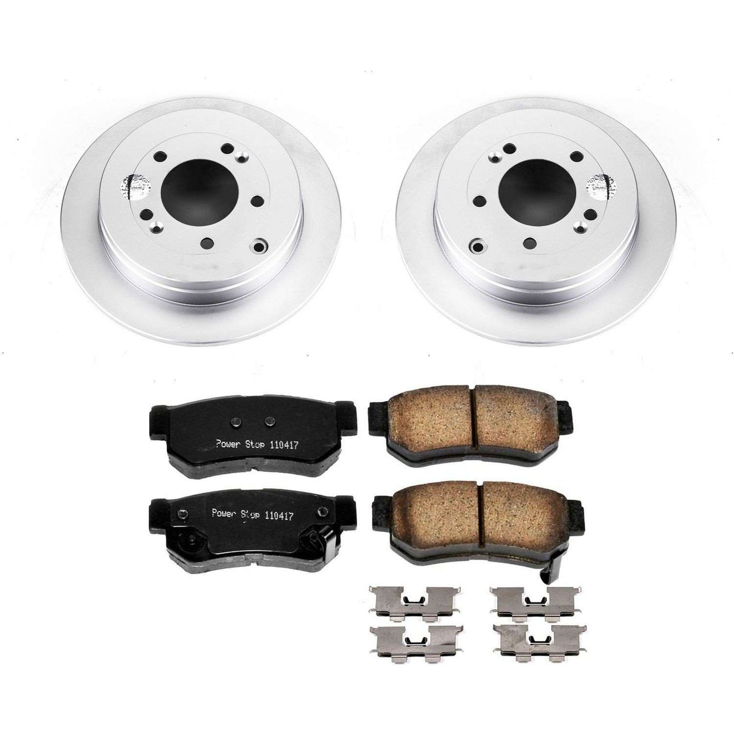 PowerStop Power Stop 06-09 Hyundai Azera Rear Z17 Evolution Geomet Coated Brake Kit CRK5209
