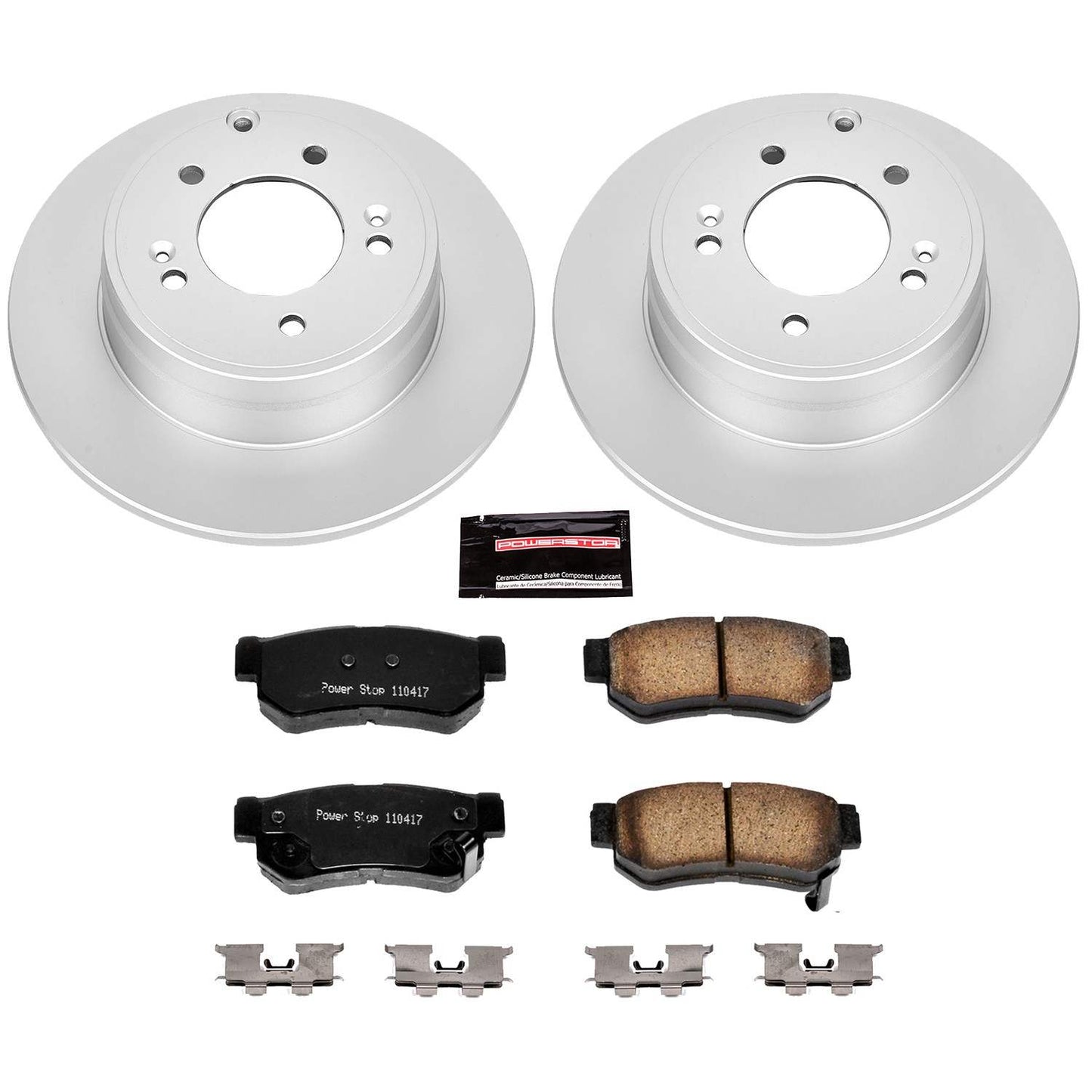 PowerStop Power Stop 06-08 Hyundai Sonata Rear Z17 Evolution Geomet Coated Brake Kit CRK5211