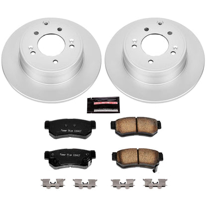 PowerStop Power Stop 06-08 Hyundai Sonata Rear Z17 Evolution Geomet Coated Brake Kit CRK5211