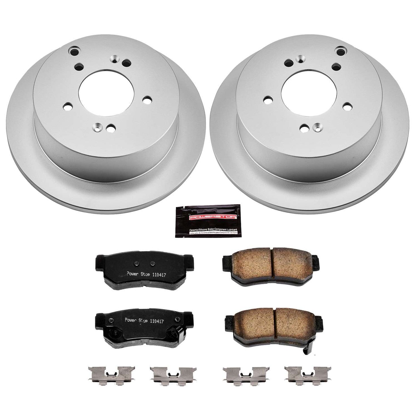 PowerStop Power Stop 01-06 Hyundai Santa Fe Rear Z17 Evolution Geomet Coated Brake Kit CRK5213