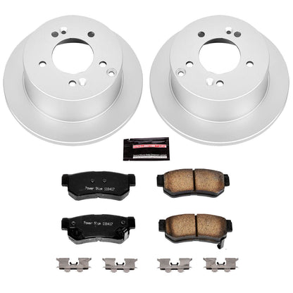 PowerStop Power Stop 06-08 Hyundai Sonata Rear Z17 Evolution Geomet Coated Brake Kit CRK5214