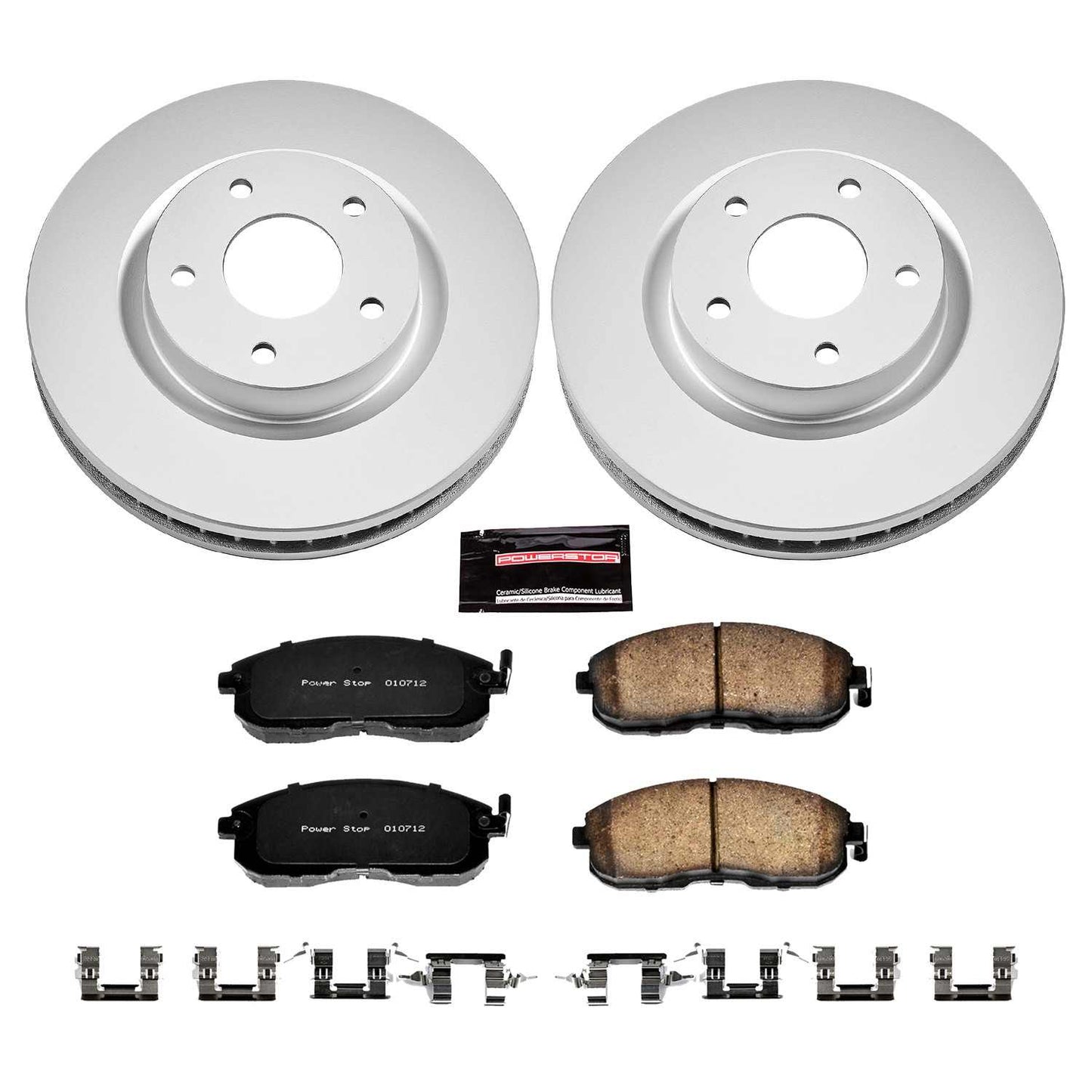 PowerStop Power Stop 07-12 Nissan Sentra Front Z17 Evolution Geomet Coated Brake Kit CRK5217