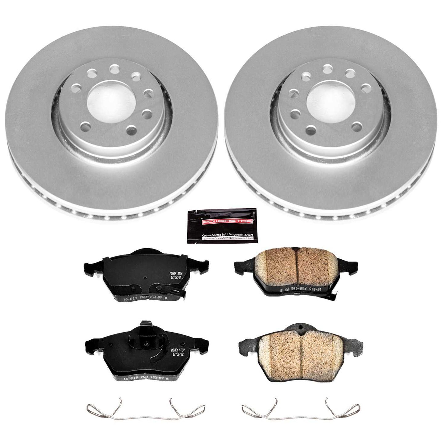 PowerStop Power Stop 99-02 Saab 9-3 Front Z23 Evolution Sport Coated Brake Kit CRK5218
