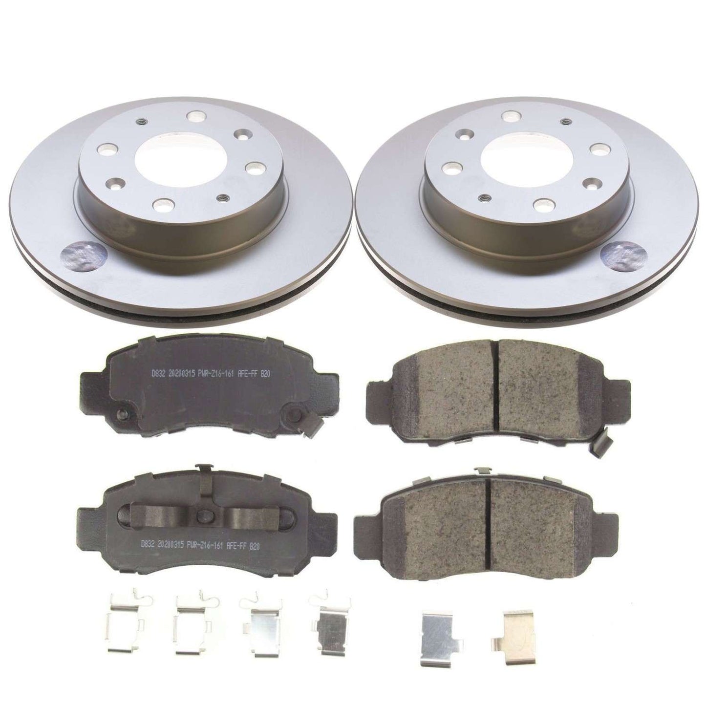 PowerStop Power Stop 00-06 Honda Insight Front Z17 Evolution Geomet Coated Brake Kit CRK5224