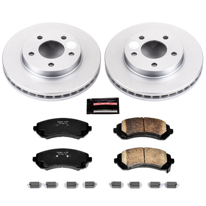 PowerStop Power Stop 02-07 Buick Rendezvous Front Z17 Evolution Geomet Coated Brake Kit CRK5233
