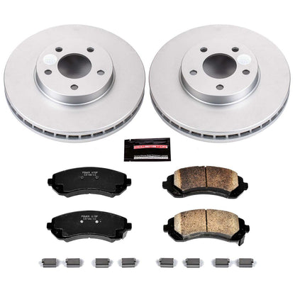 PowerStop Power Stop 02-06 Buick Rendezvous Front Z17 Evolution Geomet Coated Brake Kit CRK5234