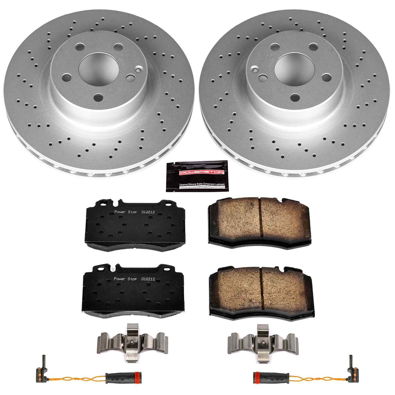 PowerStop Power Stop 00-03 Mercedes-Benz CL500 Front Z23 Evolution Sport Coated Brake Kit CRK5235
