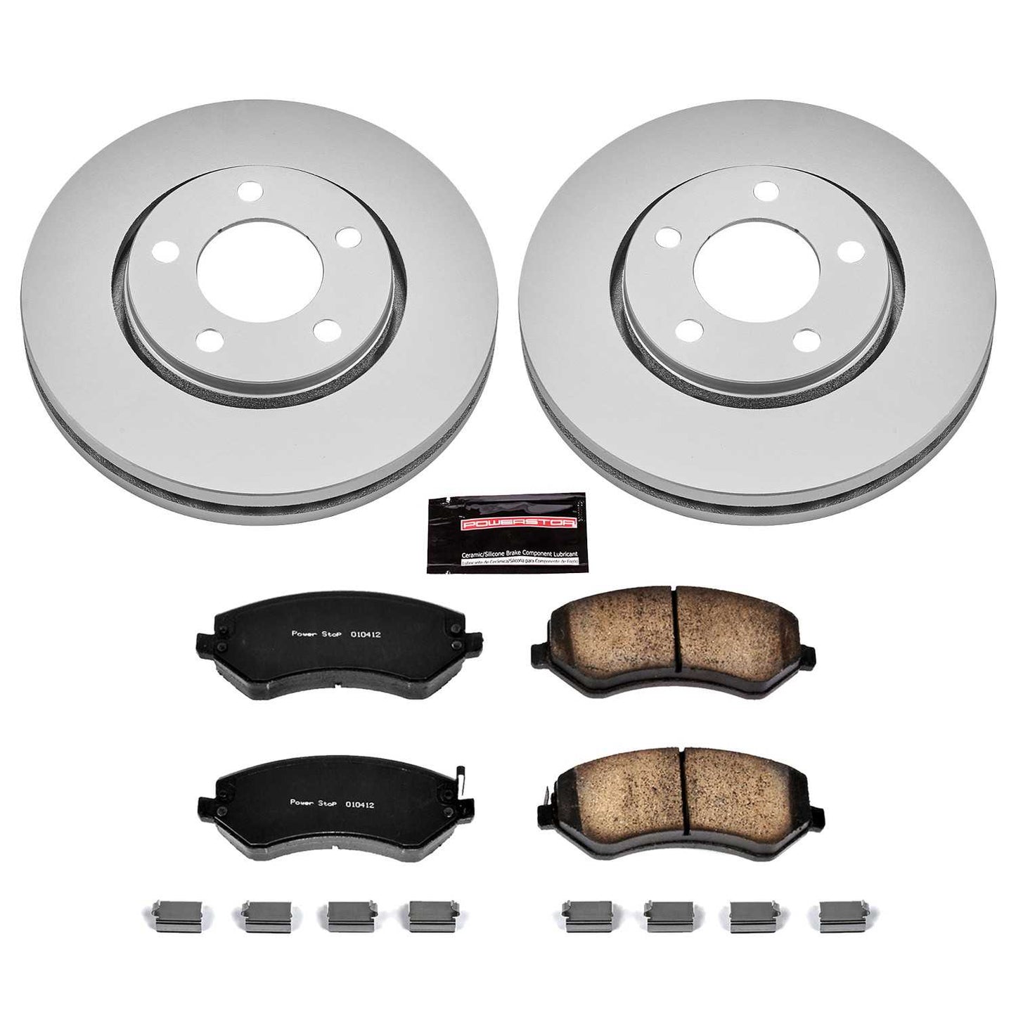 PowerStop Power Stop 03-07 Chrysler Town & Country Front Z17 Evolution Geomet Coated Brake Kit CRK5244