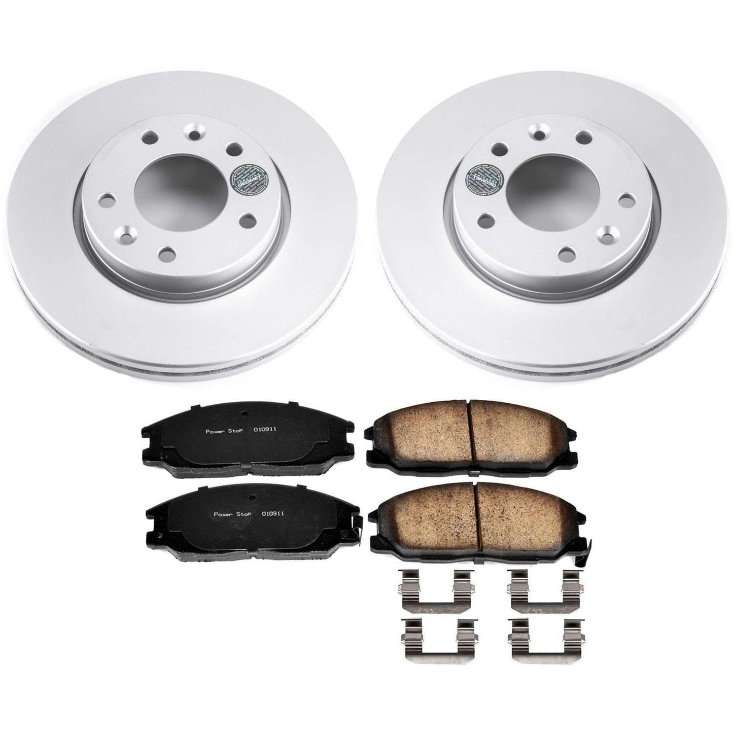 PowerStop Power Stop 02-04 Kia Sedona Front Z17 Evolution Geomet Coated Brake Kit CRK5252