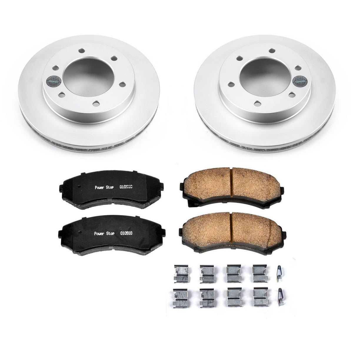 PowerStop Power Stop 2002 Honda Passport Front Z17 Evolution Geomet Coated Brake Kit CRK5259