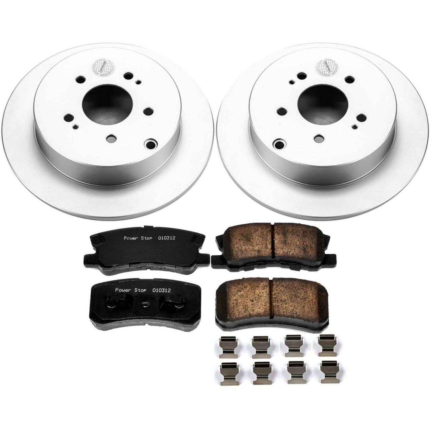 PowerStop Power Stop 04-11 Mitsubishi Endeavor Rear Z17 Evolution Geomet Coated Brake Kit CRK5260