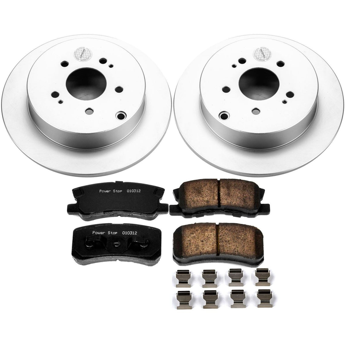 PowerStop Power Stop 04-11 Mitsubishi Endeavor Rear Z17 Evolution Geomet Coated Brake Kit CRK5260