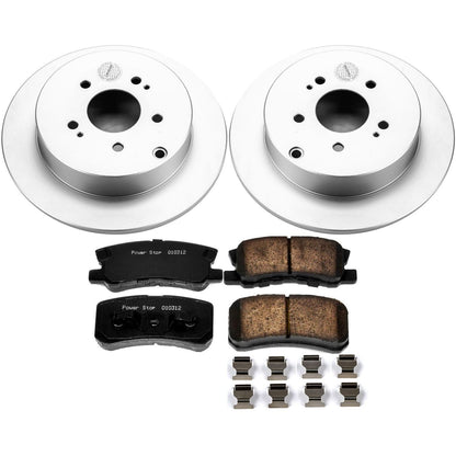 PowerStop Power Stop 04-11 Mitsubishi Endeavor Rear Z17 Evolution Geomet Coated Brake Kit CRK5260