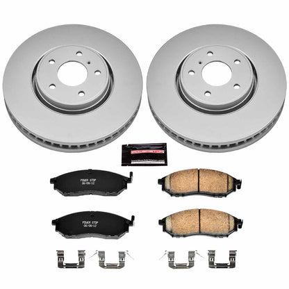 PowerStop Power Stop 05-12 Infiniti FX35 Front Z17 Evolution Geomet Coated Brake Kit CRK5264