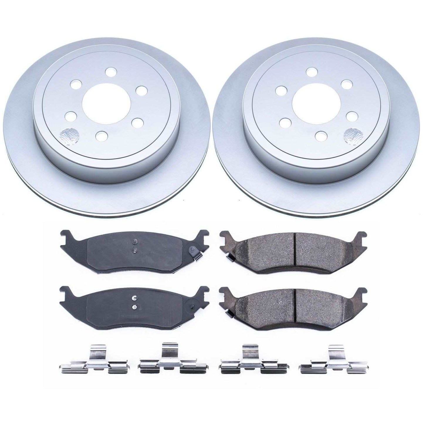 PowerStop Power Stop 2003 Dodge Durango Rear Z17 Evolution Geomet Coated Brake Kit CRK5270