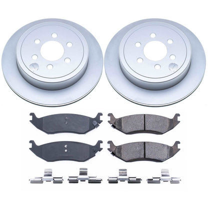 PowerStop Power Stop 2003 Dodge Durango Rear Z17 Evolution Geomet Coated Brake Kit CRK5270