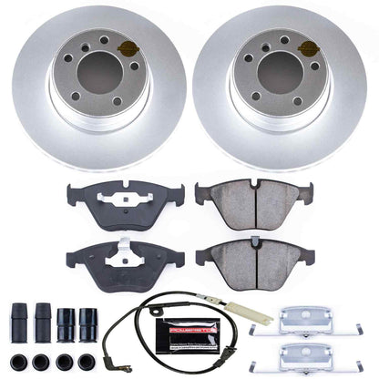 PowerStop Power Stop 06-07 BMW 525i Front Z23 Evolution Sport Coated Brake Kit CRK5280