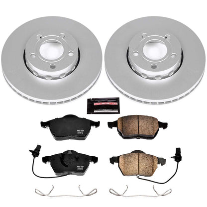 PowerStop Power Stop 99-04 Audi A4 Front Z23 Evolution Sport Coated Brake Kit CRK528