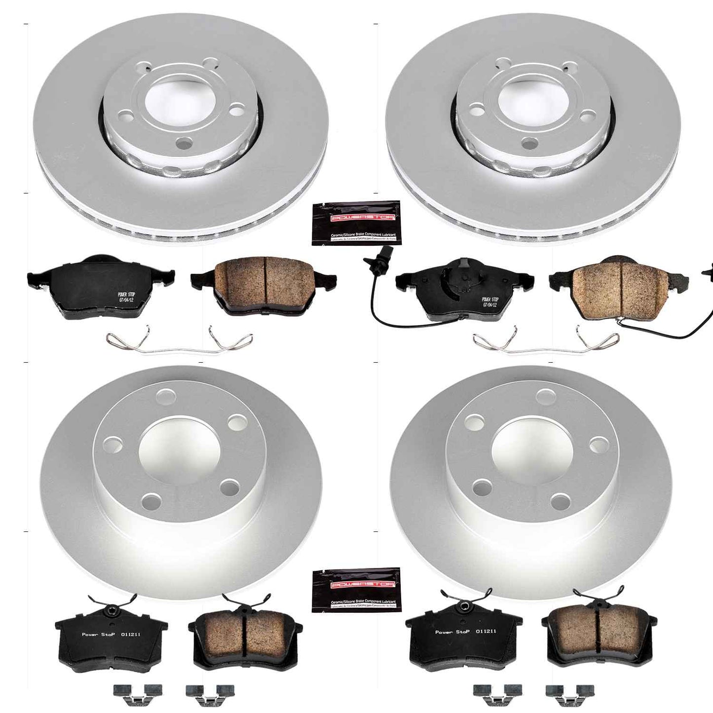 PowerStop Power Stop 98-01 Audi A6 Front & Rear Z23 Evolution Sport Coated Brake Kit CRK529
