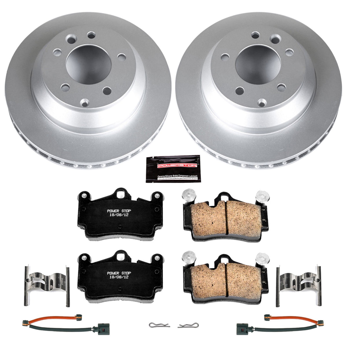 PowerStop Power Stop 07-15 Audi Q7 Rear Z23 Evolution Sport Coated Brake Kit CRK5312