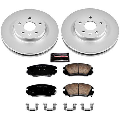 PowerStop Power Stop 2010 Buick Allure Front Z17 Evolution Geomet Coated Brake Kit CRK5334