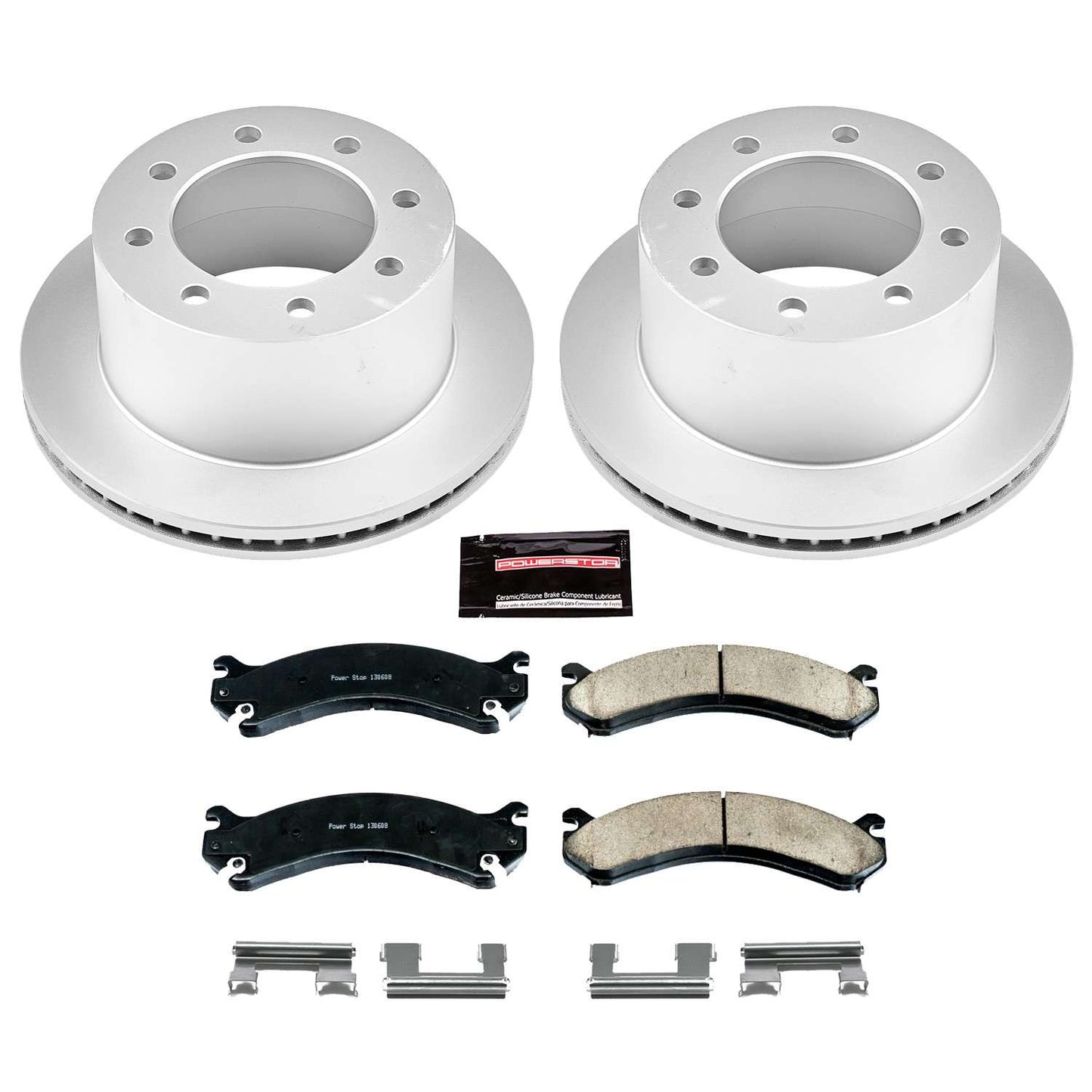 PowerStop Power Stop 01-06 Chevrolet Silverado 3500 Rear Z17 Evolution Geomet Coated Brake Kit CRK5337