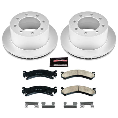 PowerStop Power Stop 01-06 Chevrolet Silverado 3500 Rear Z17 Evolution Geomet Coated Brake Kit CRK5337
