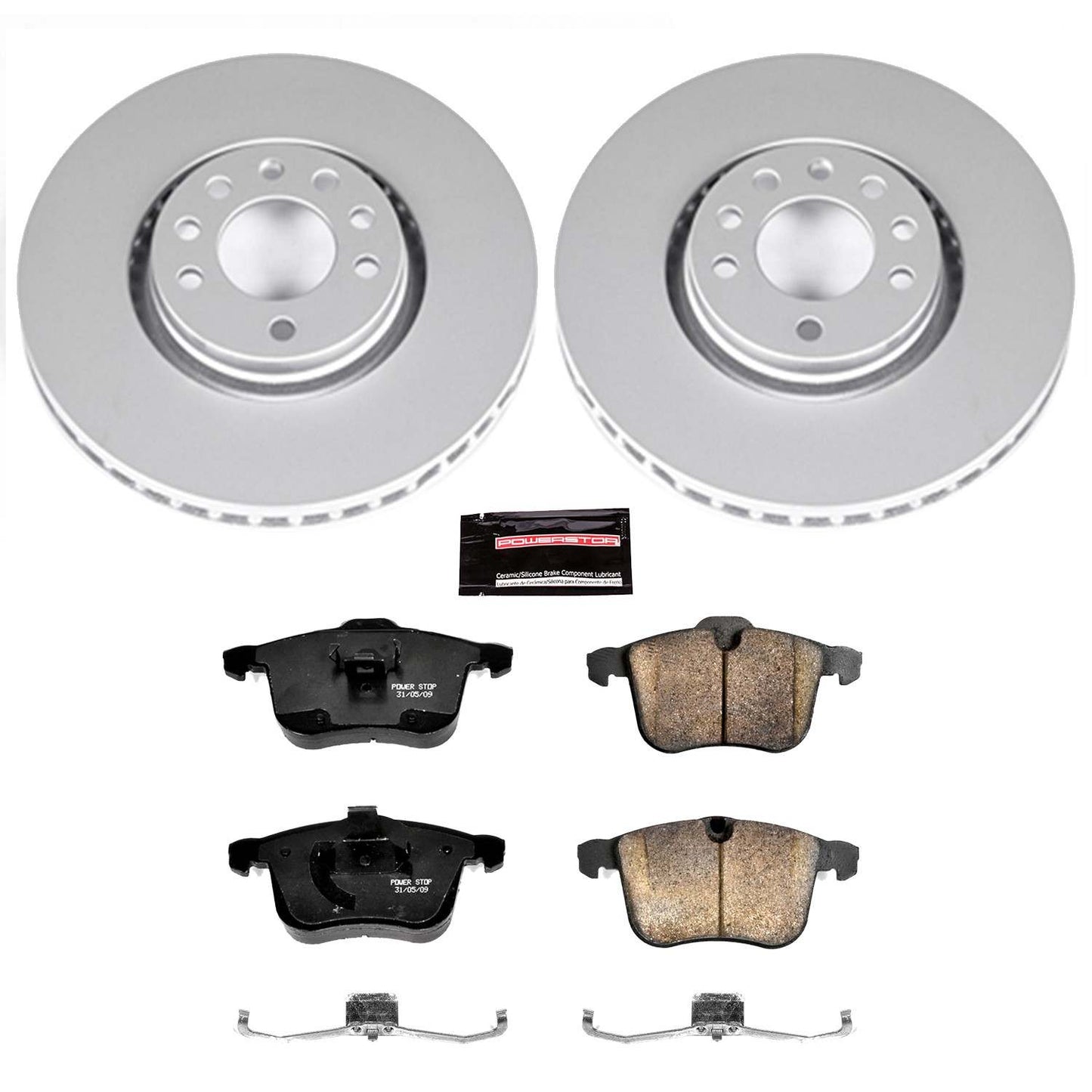 PowerStop Power Stop 06-11 Saab 9-3 Front Z23 Evolution Sport Coated Brake Kit CRK5349