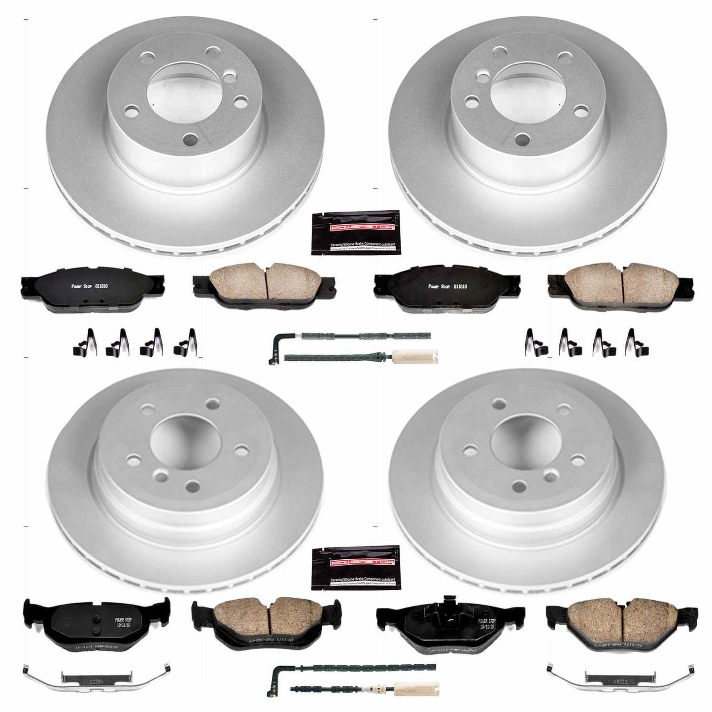 PowerStop Power Stop 2006 BMW 325xi Front & Rear Z23 Evolution Sport Coated Brake Kit CRK5357
