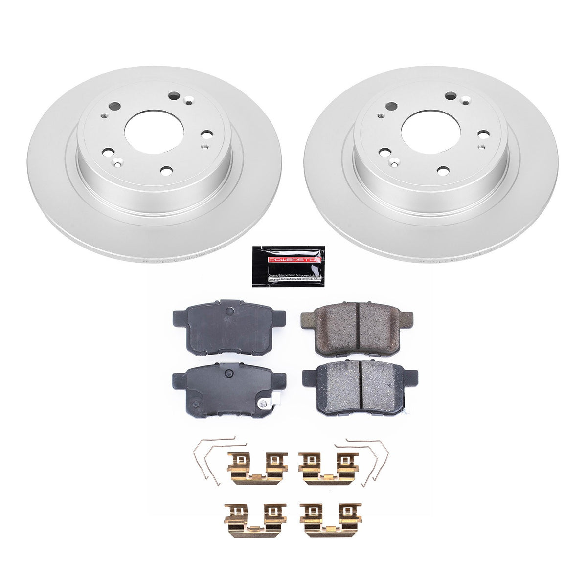 PowerStop Power Stop 11-14 Acura TSX Rear Z17 Evolution Geomet Coated Brake Kit CRK5368