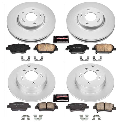 PowerStop Power Stop 10-15 Hyundai Sonata Front & Rear Z17 Evolution Geomet Coated Brake Kit CRK5376