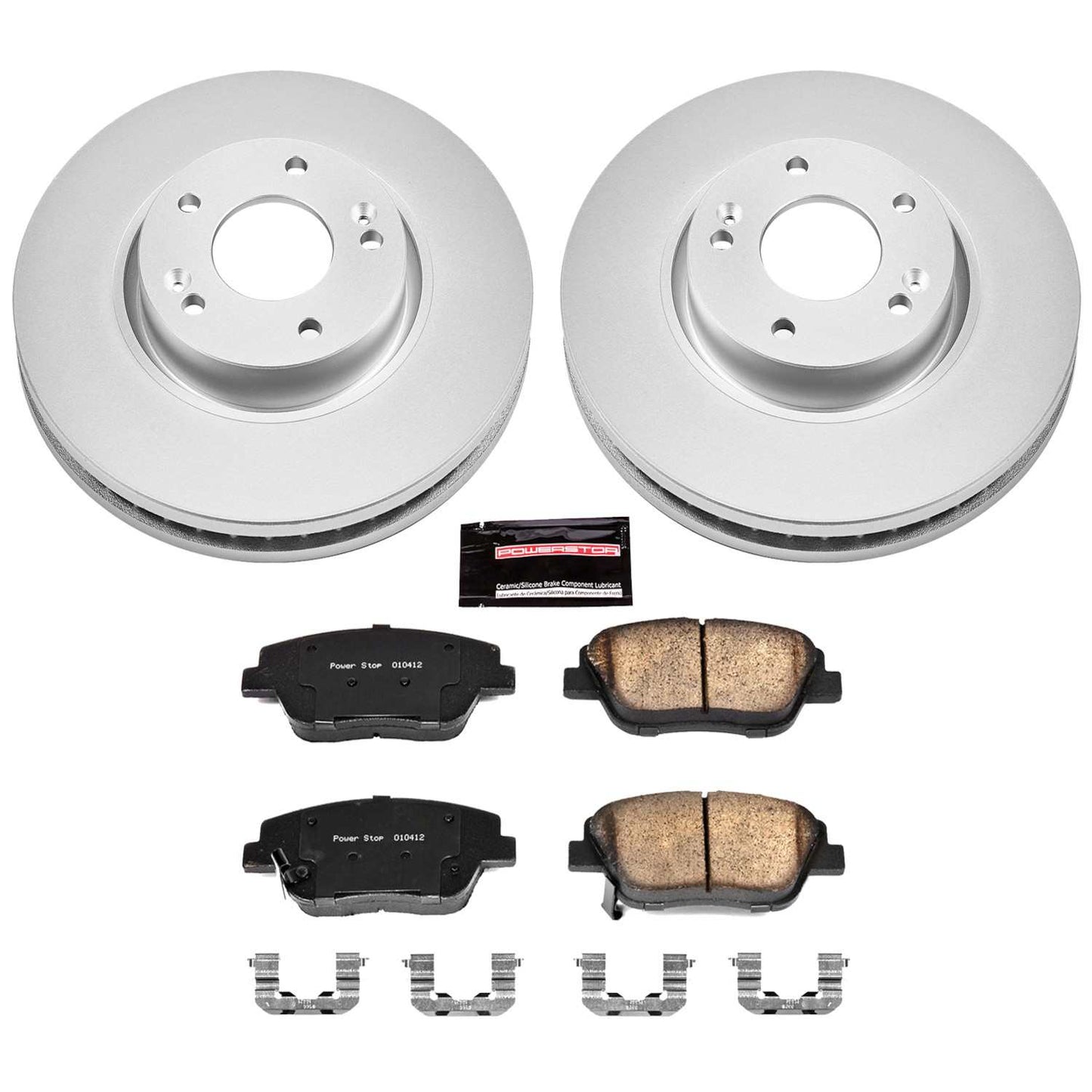 PowerStop Power Stop 10-15 Hyundai Sonata Front Z17 Evolution Geomet Coated Brake Kit CRK5377
