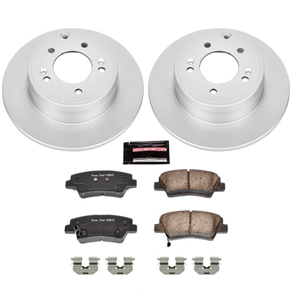 PowerStop Power Stop 09-11 Hyundai Azera Rear Z17 Evolution Geomet Coated Brake Kit CRK5380